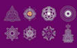 create hand drawing sacred geometry mandala logo design