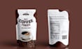 design premium coffee packaging, pouch and label design