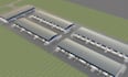 design 3d model, cgi warehouse, factory masterplan with 3d renders