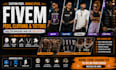 create custom fivem ped, clothing pack, and tattoos for your gta server