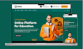 build lms educational website online course website education, elearning website