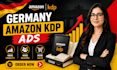 setup germany amazon kdp ads, german amazon kdp book promotion, ebook promotion