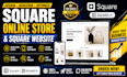 design square online store, redesign squareup or square website and squarespace