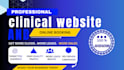 professional clinic website with online booking