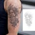 create detailed dark tattoo illustration