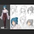 create professional anime character sheet and turnaround