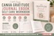 design canva gratitude journal ebook self care workbook template