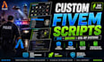 develop custom fivem server, gta rp scripts, mods, maps and full server setup
