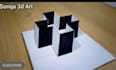 create custom handmade 3d illusion art design
