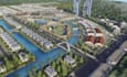 visualize 3d site masterplan,renewable data centre, townhouse development render