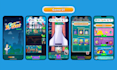 create stylized 2d game ui ux design 2d game graphics, hud, gui, for mobile game