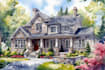 paint watercolor house portrait
