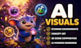 create custom 3d pixar style avatars and characters using ai
