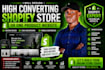 design a high converting shopify store or one product website