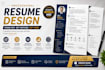 create professional resume, CV, and cover letter design
