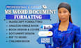 do microsoft word document formatting and book layout design