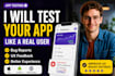 do qa user testing website app testing ui ux testing ios android testing