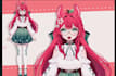 live2d vtuber model, vtuber model, anime style, vtuber rigging