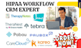 do hipaa workflow crm therapynotes theranest jane tebra paubox pabau carecloud
