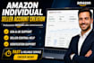 create USA UK amazon individual seller central account amazon fba setup