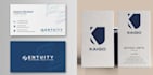 create a luxury business card design with print setup