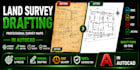 redraw, digitize and clean land survey maps in autocad