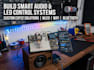 build smart audio and led control systems using esp32