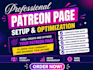 professionally setup patreon account