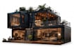 create modern container house ai designs