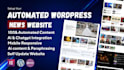 create a responsive ai automated news website with wordpress