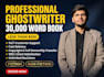 ghostwrite fiction, nonfiction ebook and book ghost writer