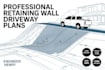 retaining wall driveway plans  grading drainage  construction details