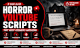 write immersive horror youtube scripts with high audience retention
