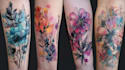create a watercolor tattoo design