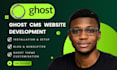build ghost cms website ghost blog ghost newsletter ghost