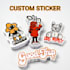 design custom die cut sticker and vinyl sticker sheets