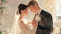 draw couple portrait for wedding illustration