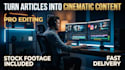 convert article blog script into professional videos with pro editing voice