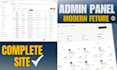 develop a custom web application with admin dashboard