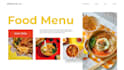 develop a custom restaurant website with online menu