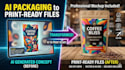 convert ai generated packaging design into print ready files