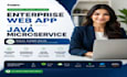 develop enterprise web apps with ai agents, java, mservice