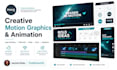do modern graphic design, logo design,  and motion graphics