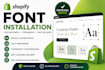 install custom fonts on your shopify store professionally