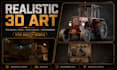 create game ready 3d environment assets and props in blender