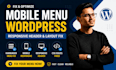 fix mobile menu wordpress, responsive header, hamburger menu, css issues, layout