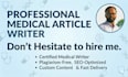 write medical content and medical blogs