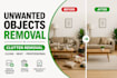 remove unwanted objects and clutter from real estate photos professionally