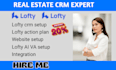 setup lofty CRM follow up boss action plan lofty website idx lofty ai VA