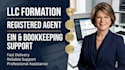 assist with llc formation, registered agent, ein and bookkeeping support